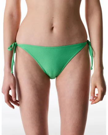 Slip brazilian cu snururi laterale, Verde irlandez