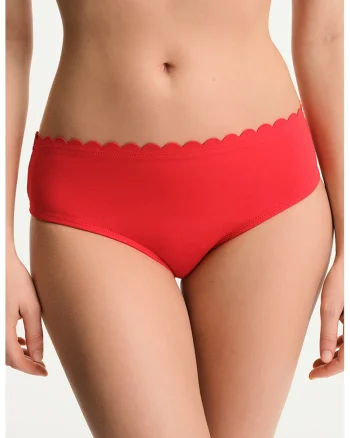 Slip cu talie elastica, Rosu