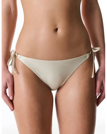 Slip cu snururi laterale, Auriu rose