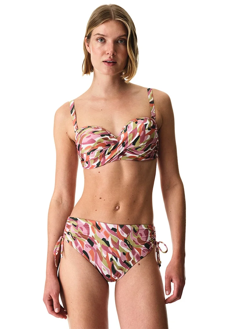 Slip hipster cu snururi laterale, Multicolor