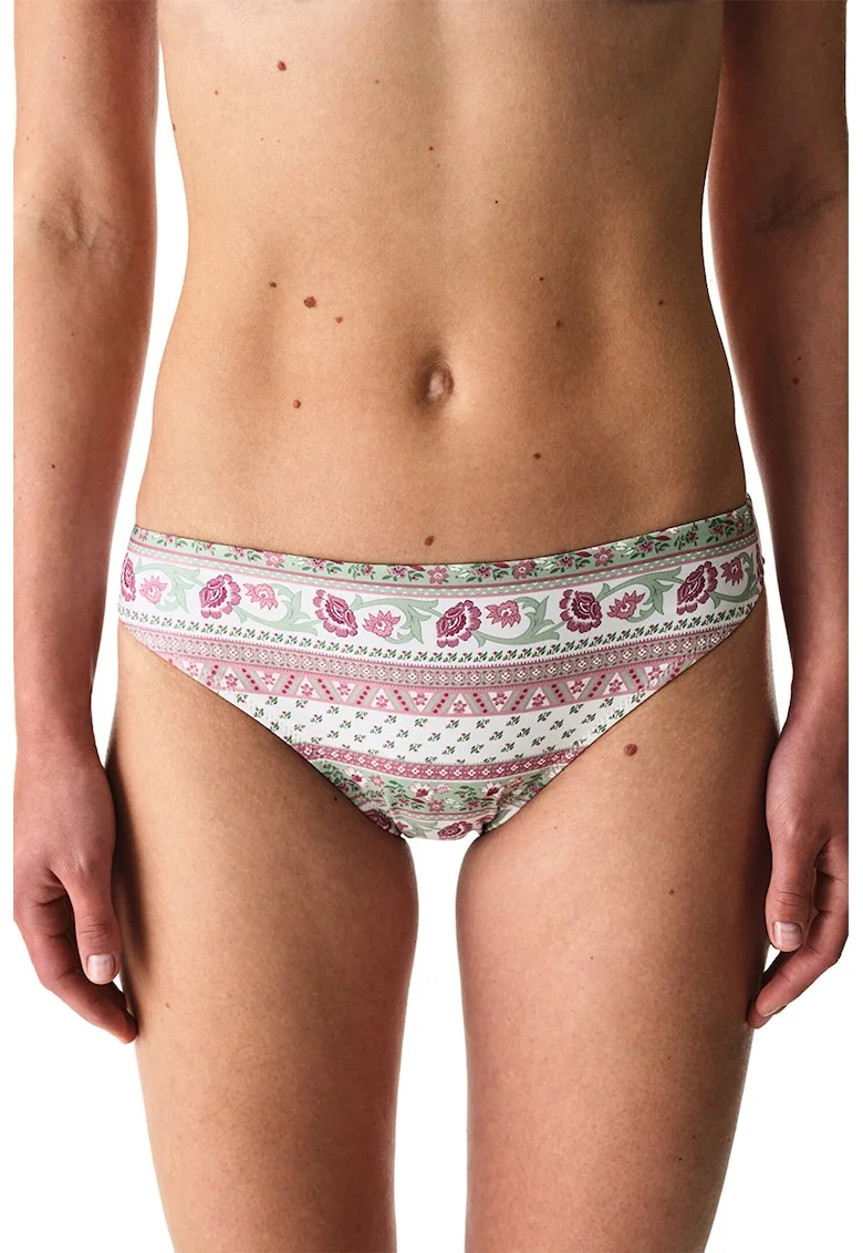 Slip cu imprimeu floral, Multicolor