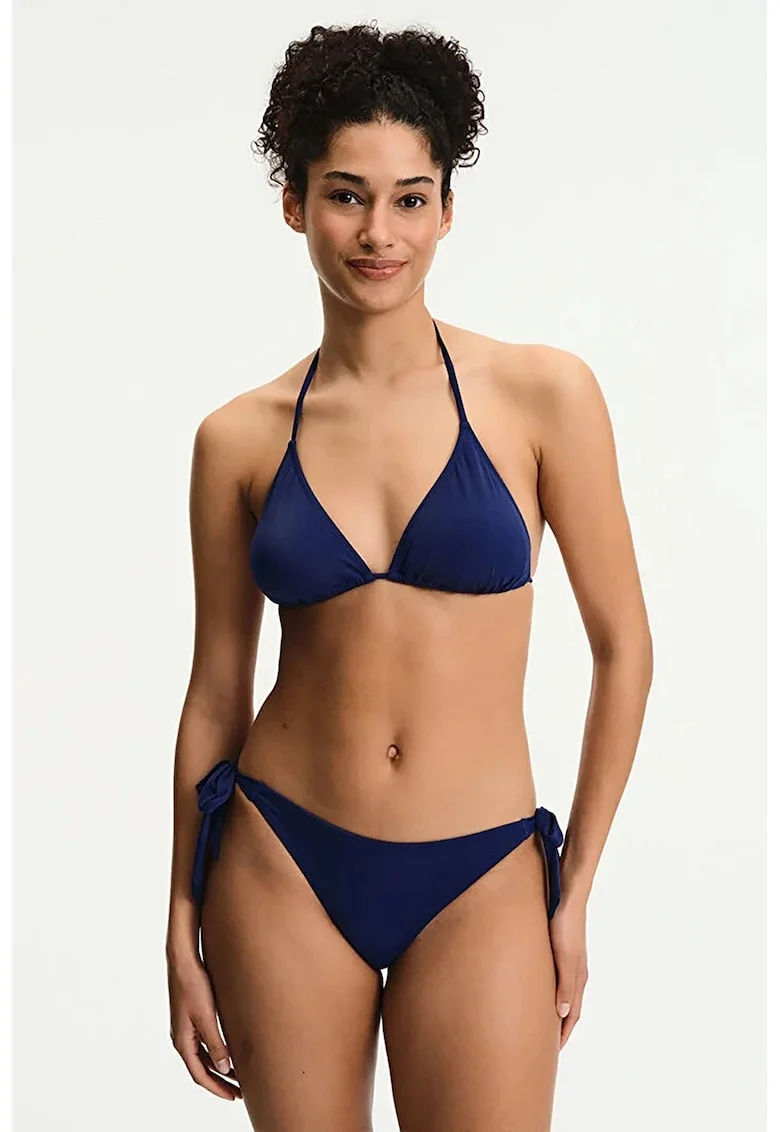 Slip cu snururi laterale, Bleumarin