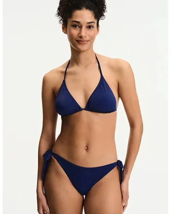 Slip cu snururi laterale, Bleumarin