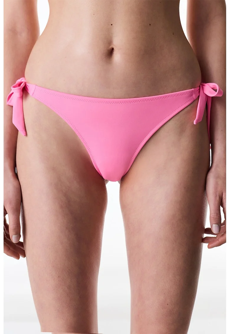 Slip tanga cu prindere laterala, Roz deschis