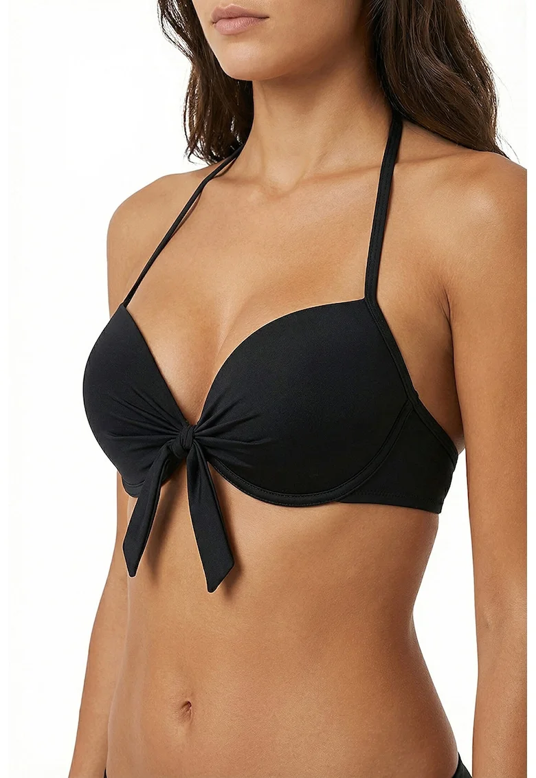 Sutien halter de baie, Negru