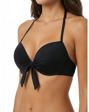 Sutien halter de baie, Negru