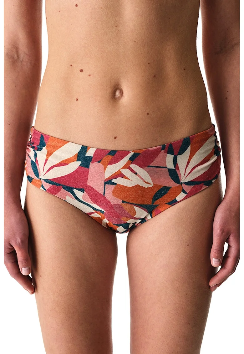 Slip hipster cu model, Roz deschis/Roz aprins/Portocaliu stins/Albastru petrol