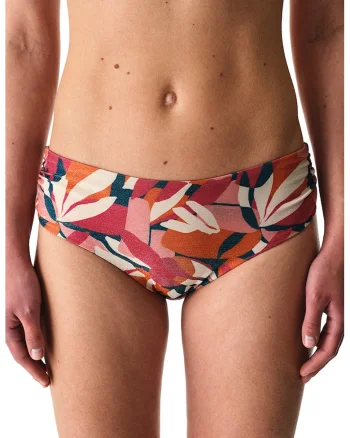 Slip hipster cu model, Roz deschis/Roz aprins/Portocaliu stins/Albastru petrol