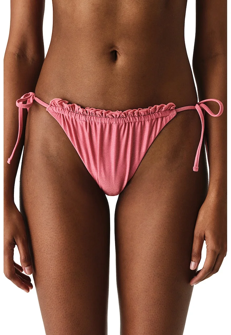 Slip brazilian cu snur lateral, Roz deschis