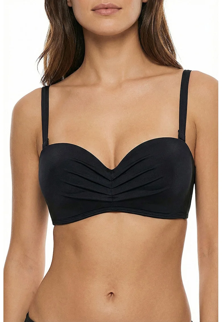 Sutien de baie bandeau, Negru