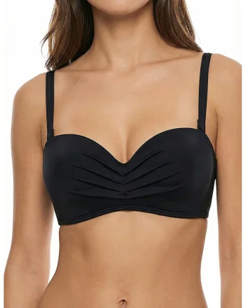 Sutien de baie bandeau, Negru