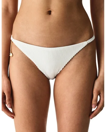 Slip clasic, Auriu/Alb fildes