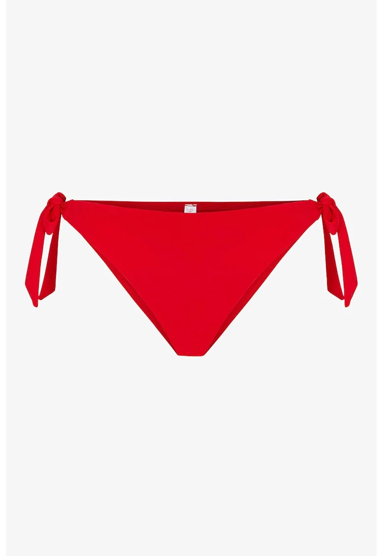 Slip cu sireturi laterale, Rosu