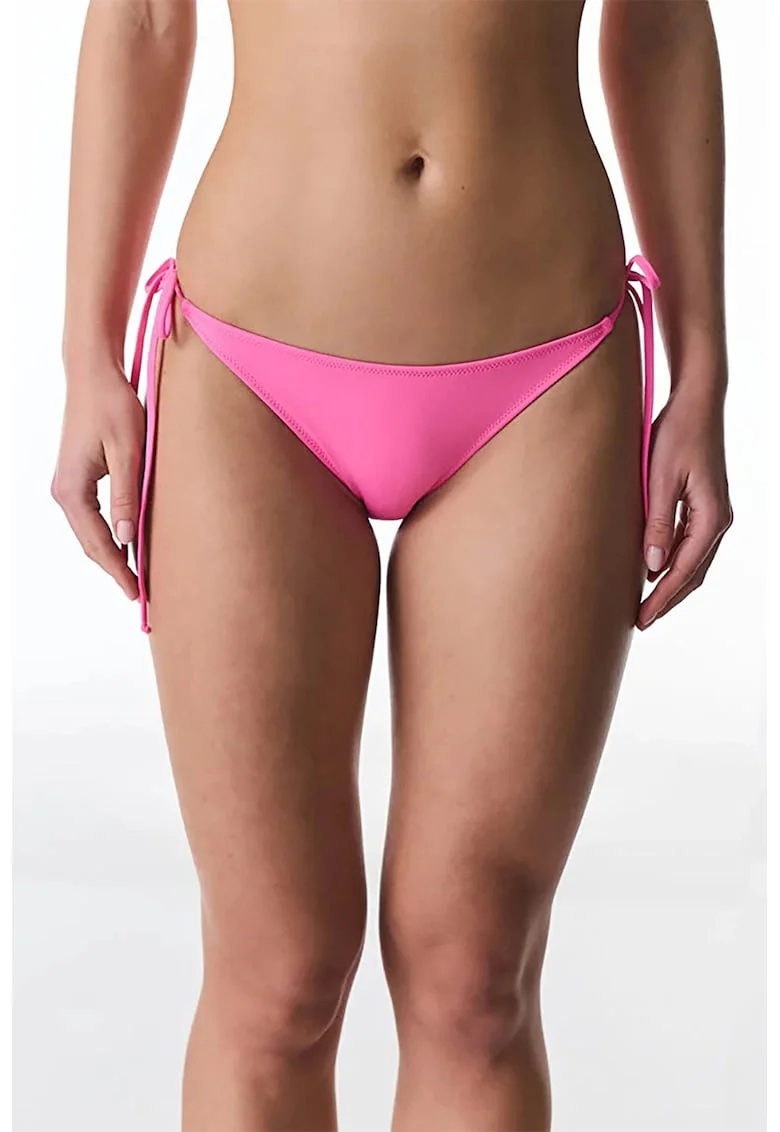 Slip cu snururi laterale, Roz