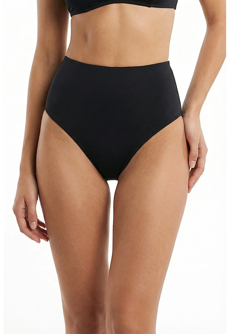 Slip cu talie inalta, Negru