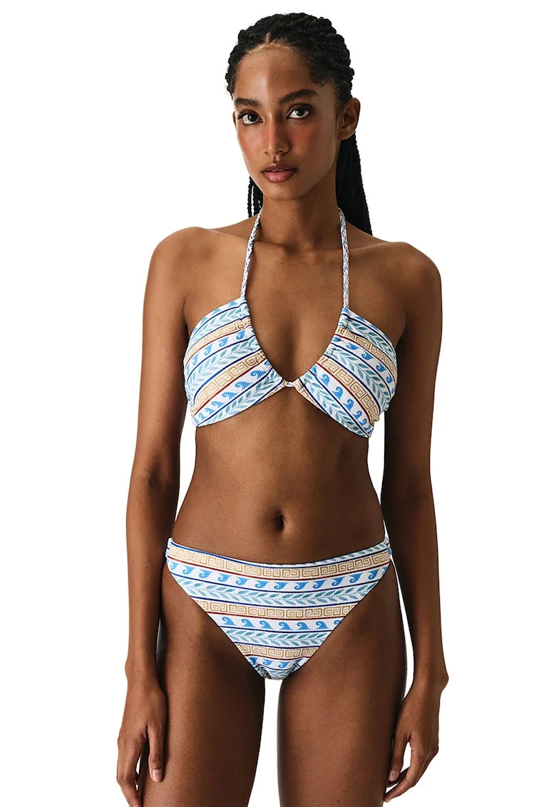 Sutien de baie Santoini, Albastru azur/Albastru teal/Alb optic/Bleumarin/Galben mustar