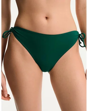 Slip cu sireturi laterale, Verde inchis
