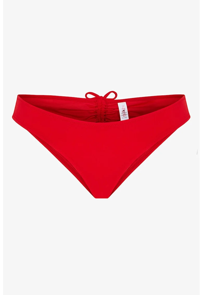 Slip brazilian cu talie joasa, Rosu