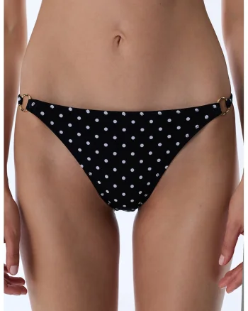 Slip cu buline, Negru/Alb optic