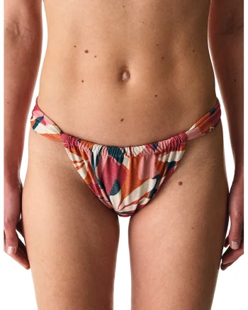 Slip cu imprimeu abstract Brayana, Portocaliu/Roz zmeuriu/Roz prafuit/Albastru petrol