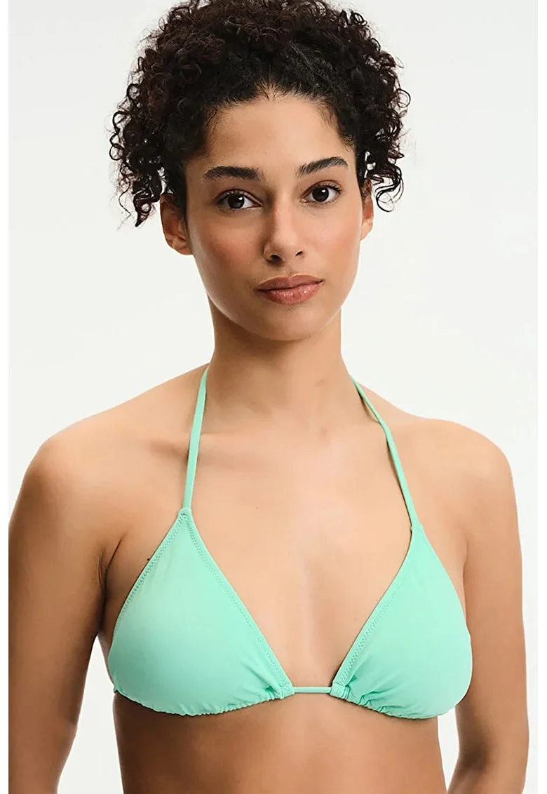 Sutien de baie cu cupe triunghiulare, Verde menta