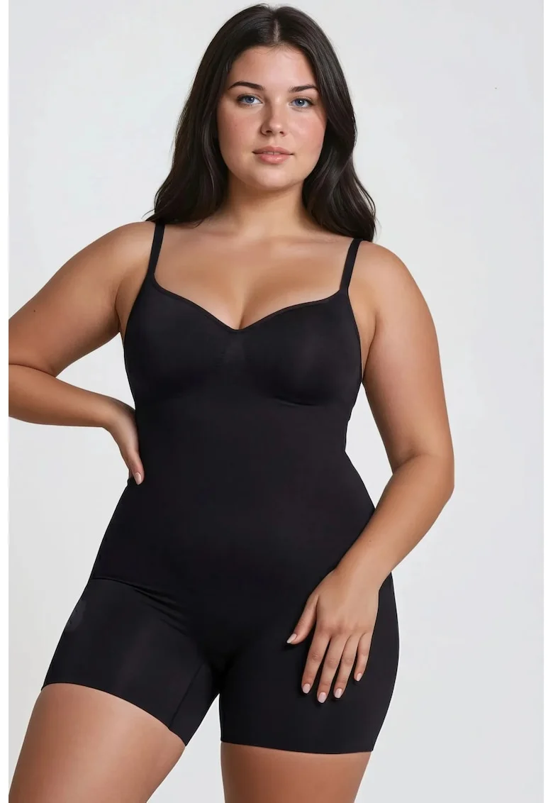 Lenjerie modelatoare,  body modelator premium, compresie extra ferma, negru, 80% nailon, 20% elastan,