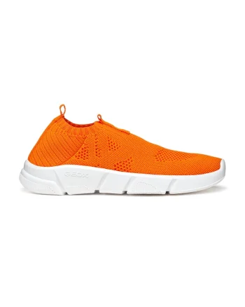 Pantofi sport slip-on din plasa, Portocaliu mandarina