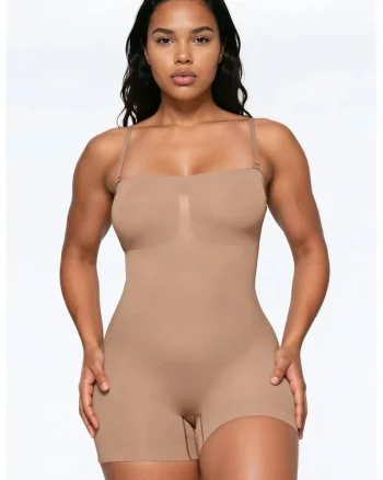 Body modelator,  fara bretele, natural, fara, Bej