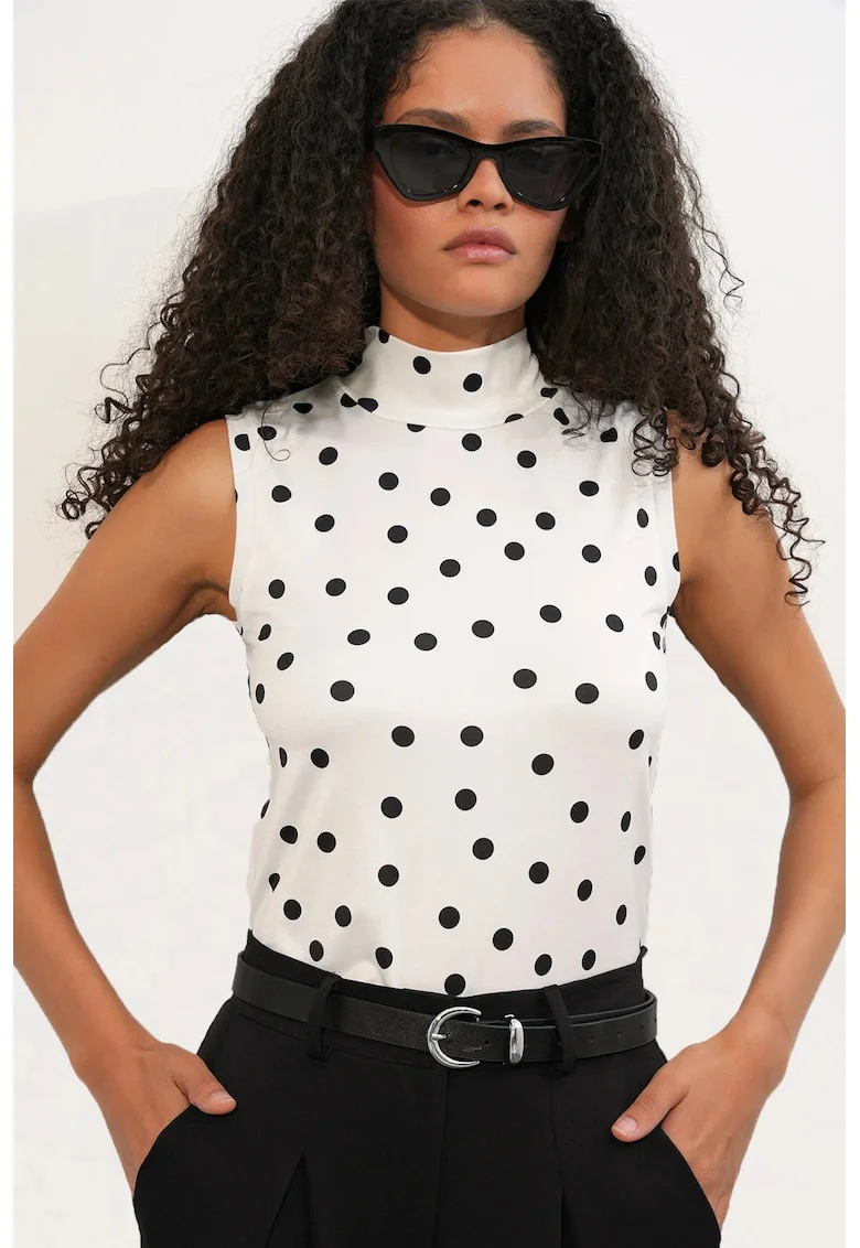 Body,  Fitted Half Turtleneck, casual, multicolor, 95% viscoza, 5% lycra