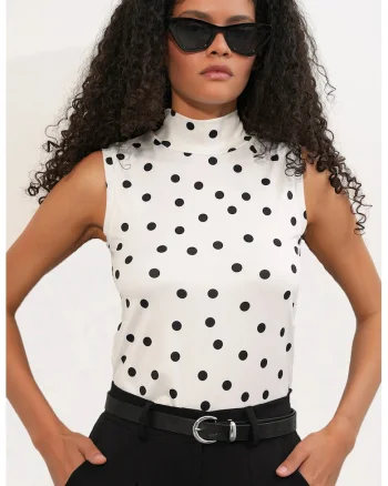 Body,  Fitted Half Turtleneck, casual, multicolor, 95% viscoza, 5% lycra