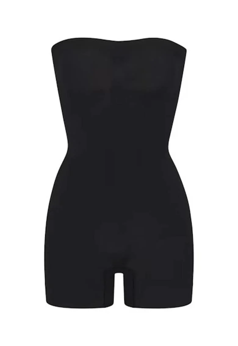 Corset modelator,  body scurt fara bretele, negru, femei