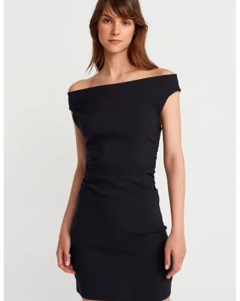 Rochie Mini Bodycon  Eleganta, Neagra, Maneci Lungi, Fermoar, 70% Viscoza