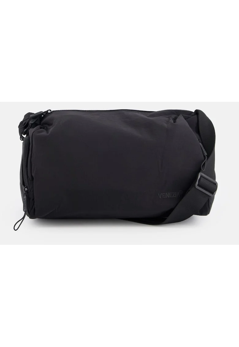 Geanta crossbody din material textil cu buzunare multiple