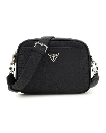 Geanta crossbody din piele ecologica cu bareta ajustabila, Negru