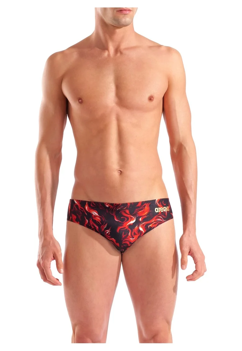 Slip inot barbati  Graphic Swim Indomitus - Editie Limitata, Rosu/Negru