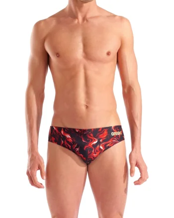 Slip inot barbati  Graphic Swim Indomitus - Editie Limitata, Rosu/Negru