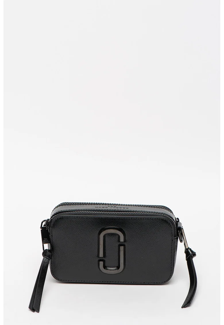 Geanta crossbody de piele Snapshot, Auriu/Negru