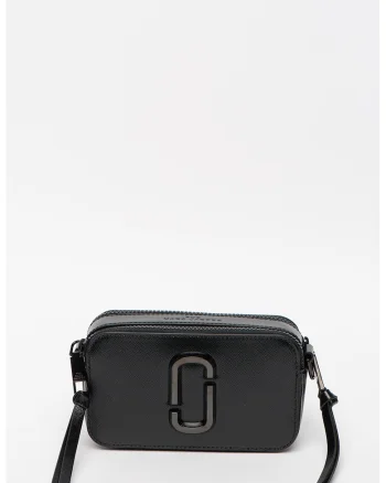 Geanta crossbody de piele Snapshot, Auriu/Negru