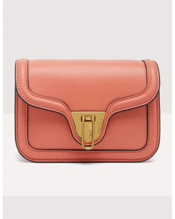 Geanta mica crossbody de piele Marvin, Portocaliu persan
