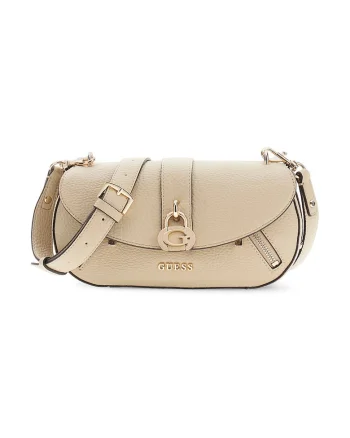 Geanta crossbody din piele ecologica Jessa, Maro nisip