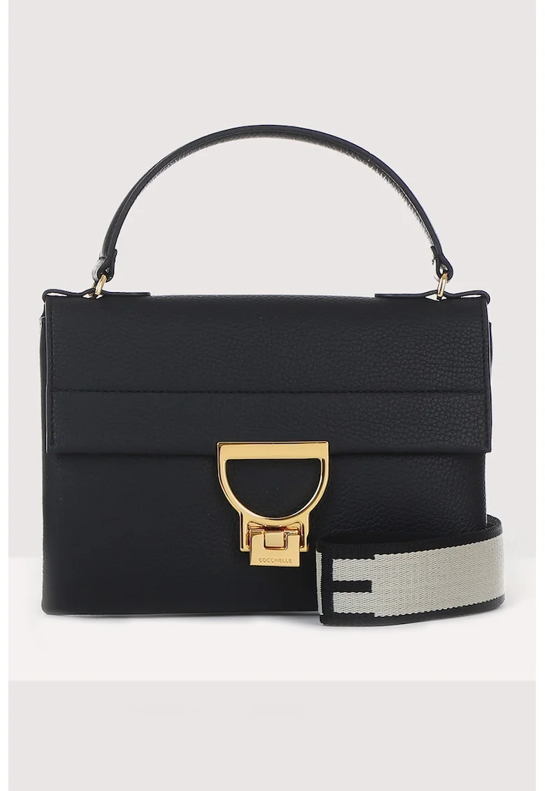 Geanta crossbody de piele Arlettis ND8, Negru