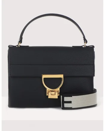 Geanta crossbody de piele Arlettis ND8, Negru