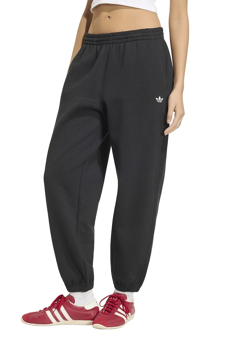 Pantaloni de trening lejeri cu talie elastica Ess Jogger, Negru