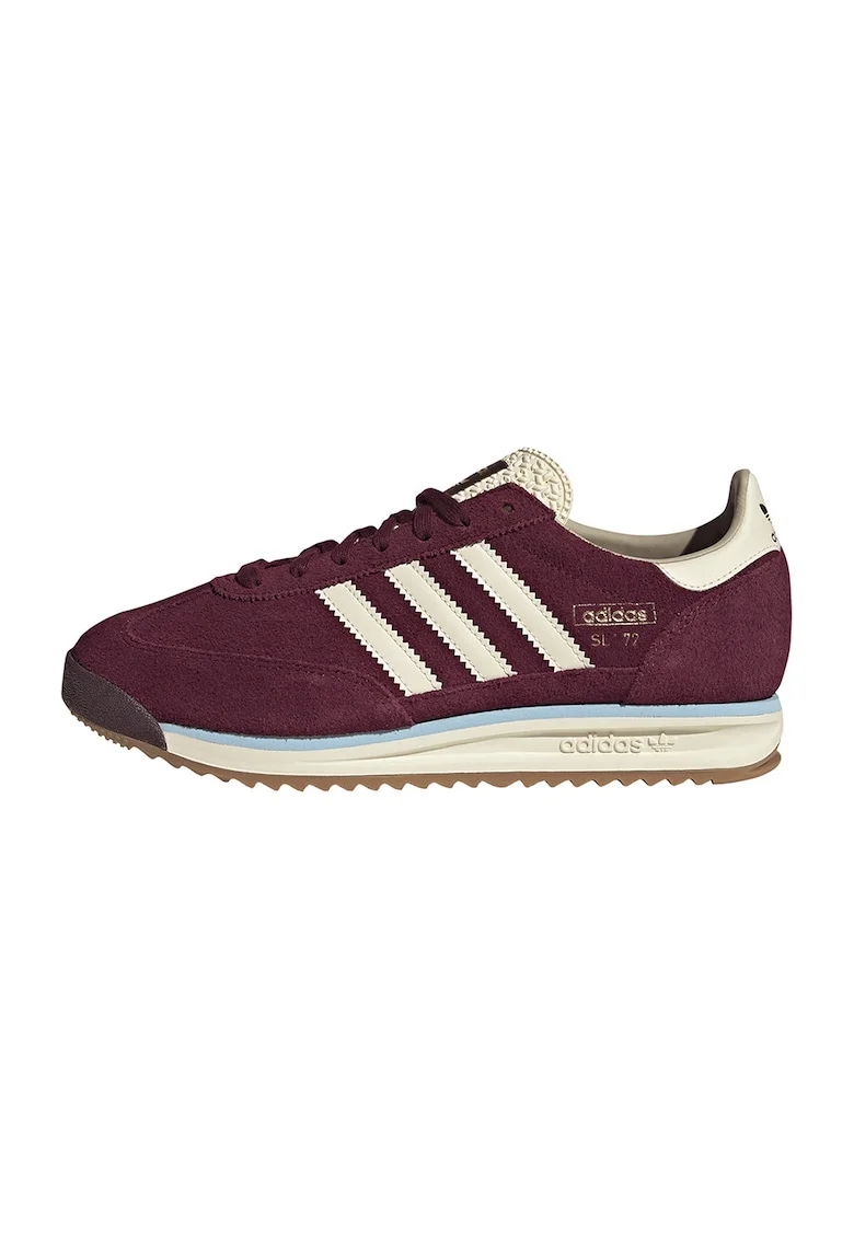 Pantofi sport SL 72 RS de piele intoarsa, Visiniu/Crem