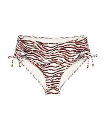 Slip de bikini pentru femei,  multicolor, animal print, poliamida si elastan
