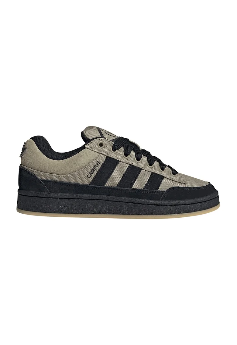 Pantofi sport Campus ST de piele intoarsa si material textil, Negru/Gri