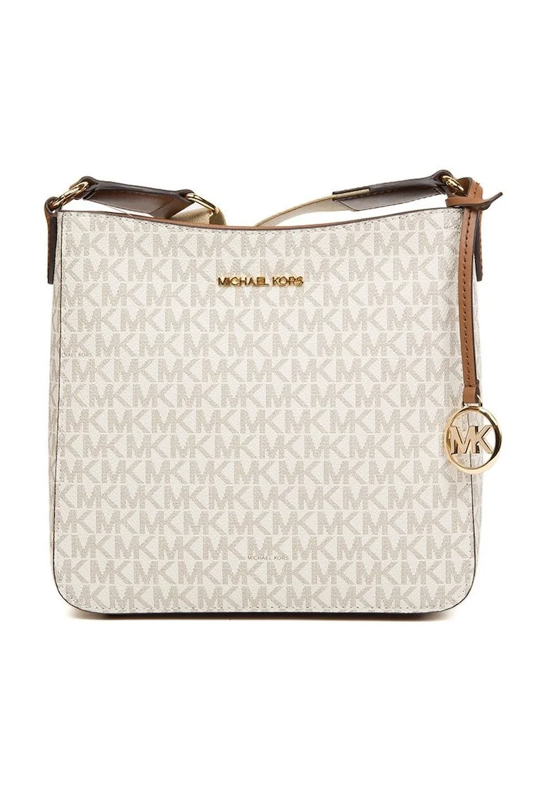 Geanta crossbody cu imprimeu cu monograma, 21x21x7cm