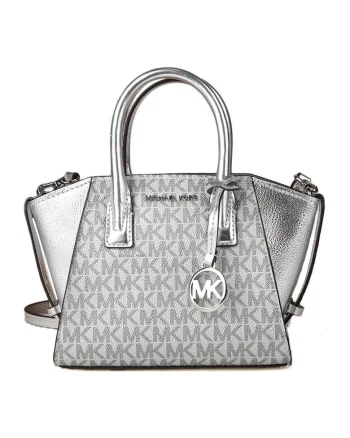 Geanta crossbody din piele ecologica cu aspect metalizat Avril, 16x24x9