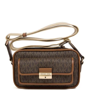 Geanta crossbody cu imprimeu cu monograma Bradshaw, 19x12x7cm