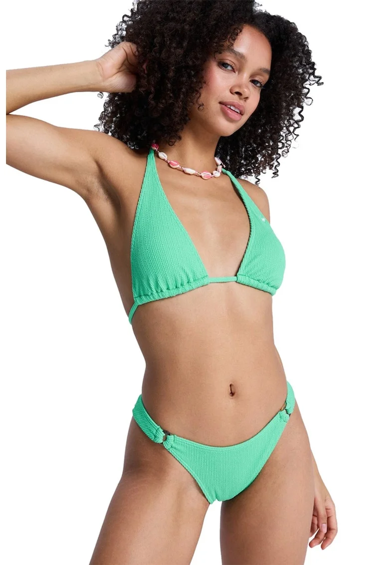 Sutien halter de baie cu logo Sunshine, Verde turcoaz
